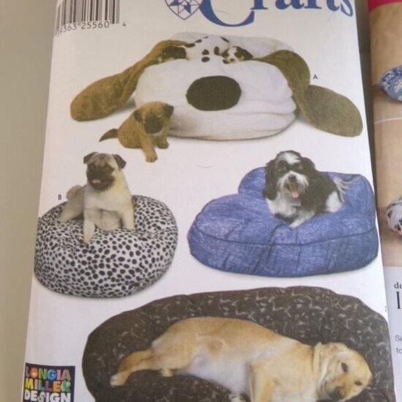 4 craft patterns Dog Beds Hats Simplicity 7014 2297 McCall's 6722 Butterick 6672 - Picture 2 of 9